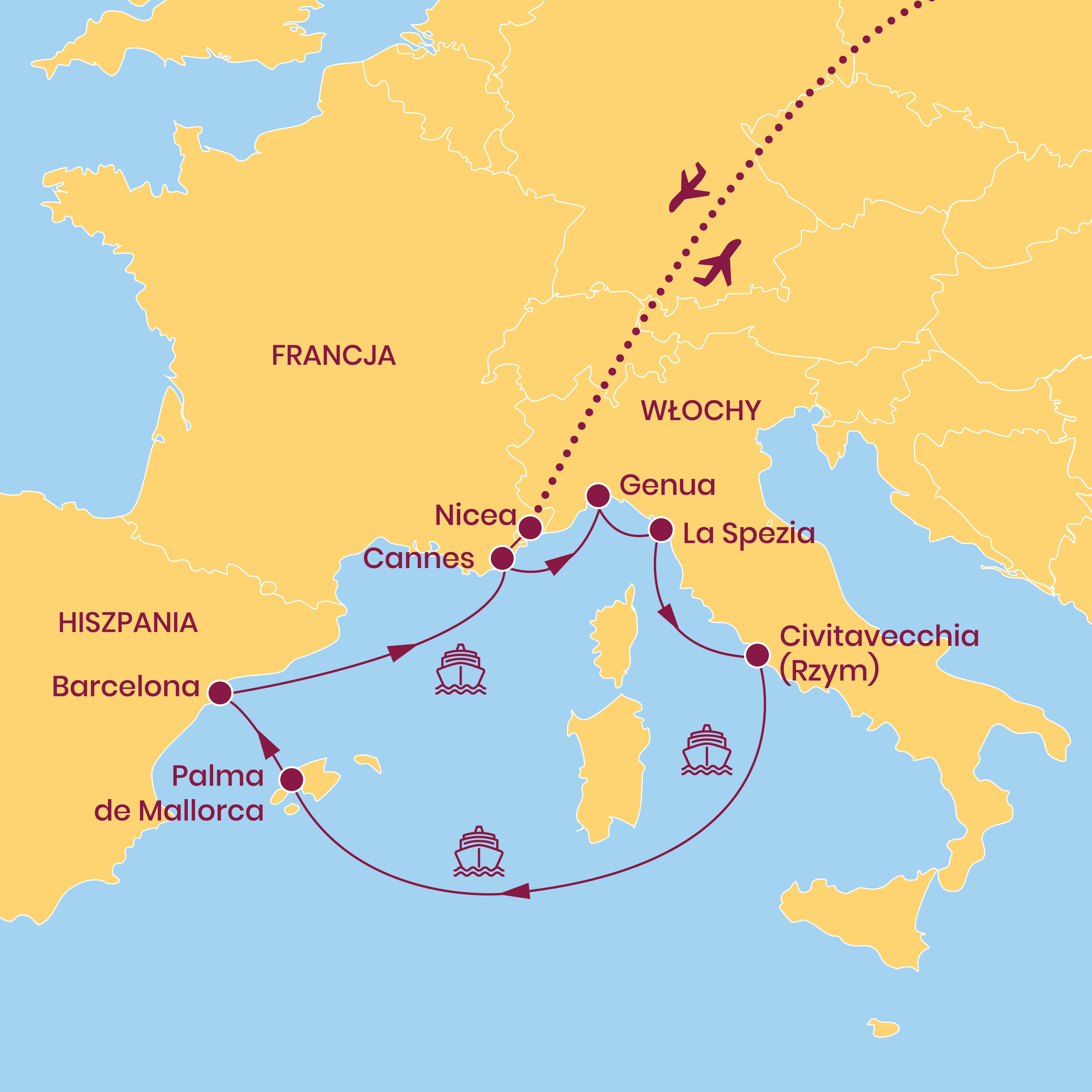 Lazurowe Wybrzeże z Majorką – Rejs po Morzu Śródziemnym