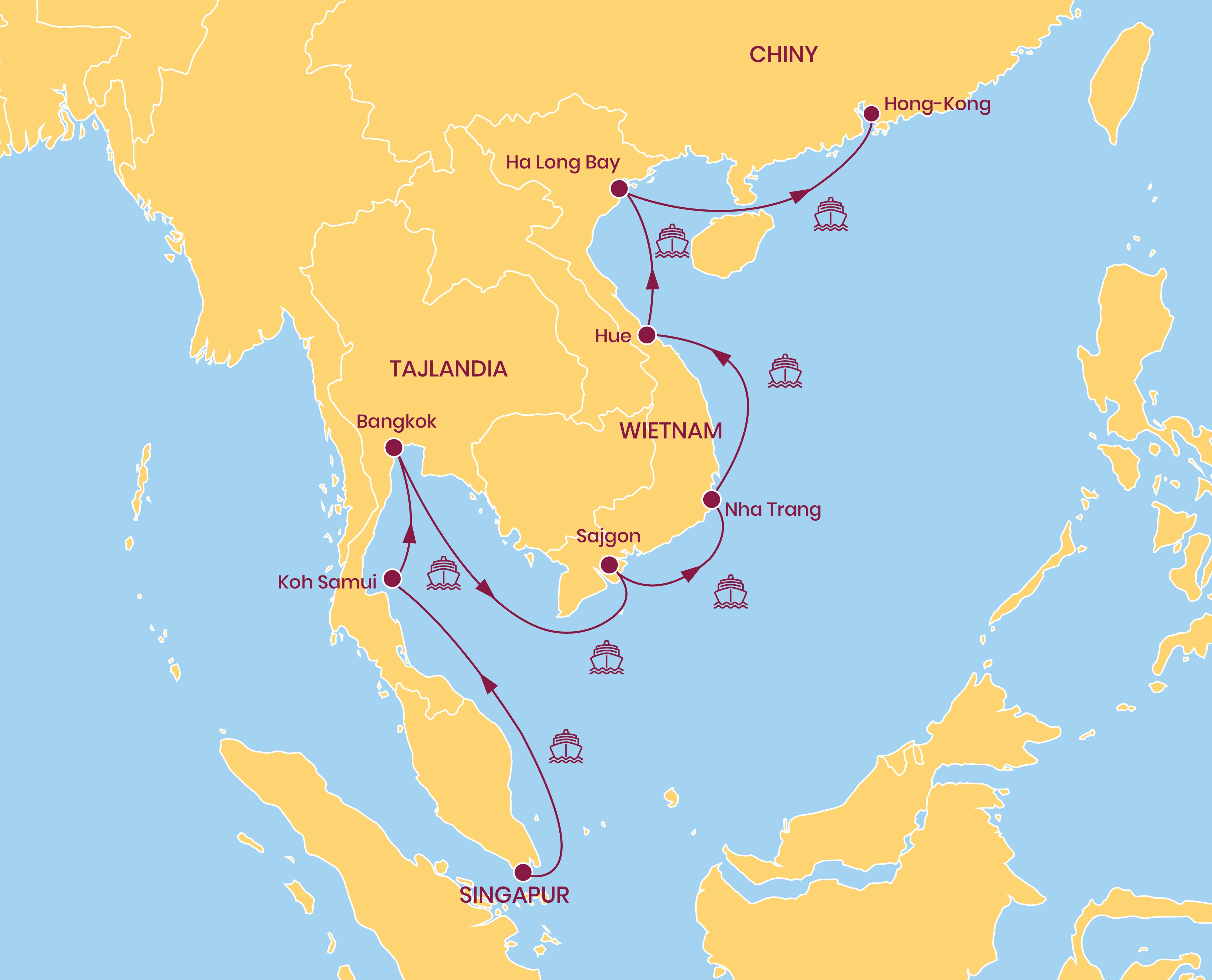 Wielki Rejs po Azji - Odkryj 4 azjatyckie kraje