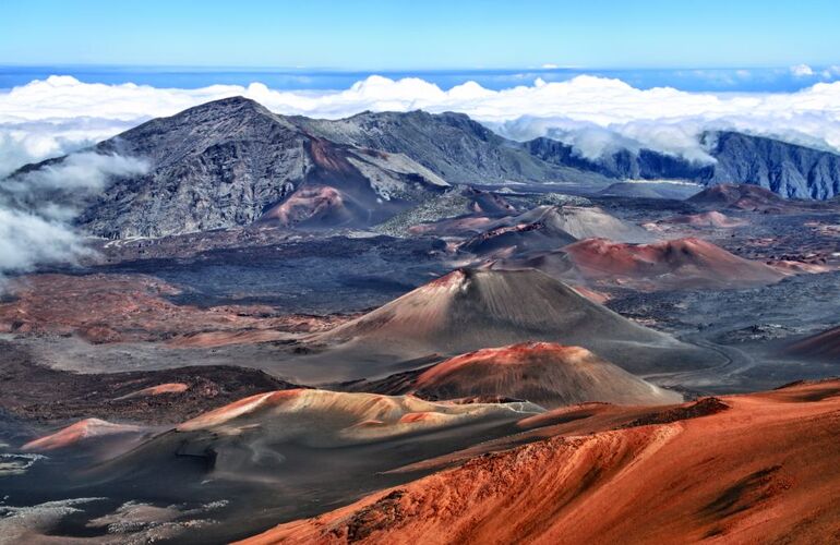 Kaldera wulkanu Haleakala na wyspie Maui