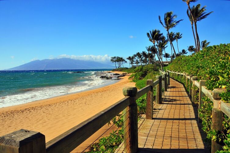Wailea Beach Path na wyspie Maui