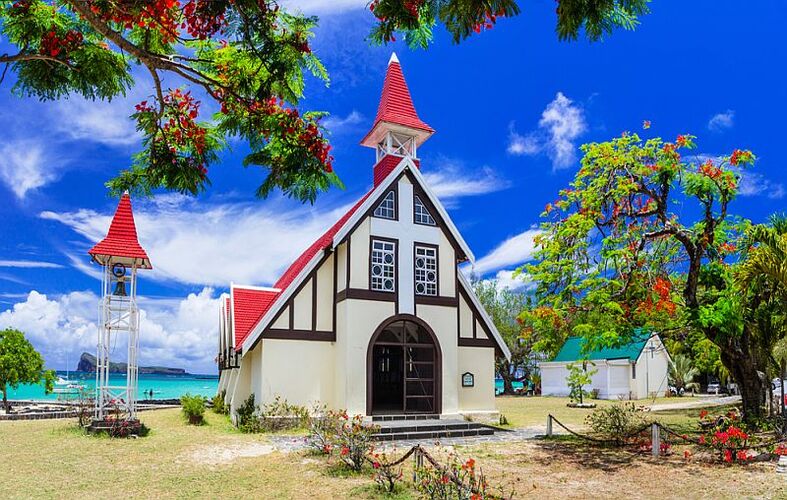Urokliwy kościół na Mauritiusie