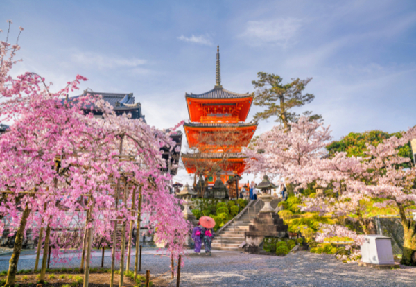 Kioto – Kiyomizudera – Sannenzaka – Gion: Dzielnica Gejsz