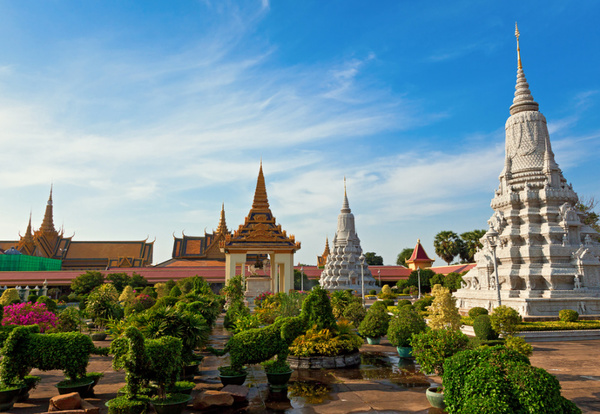 Pałac Królewski w Phnom Penh, Kambodża
