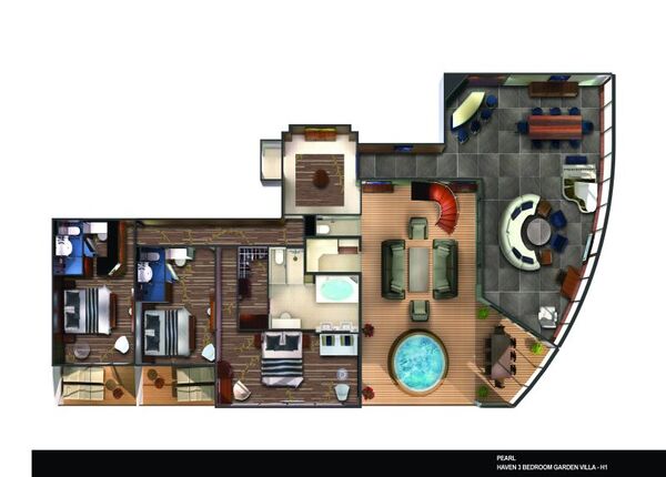 The Haven Garden Villa z tarasem