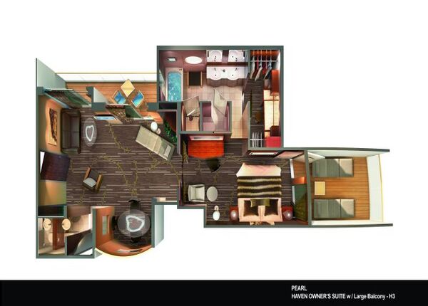 The Haven Deluxe Owner's Suite z 2 balkonami