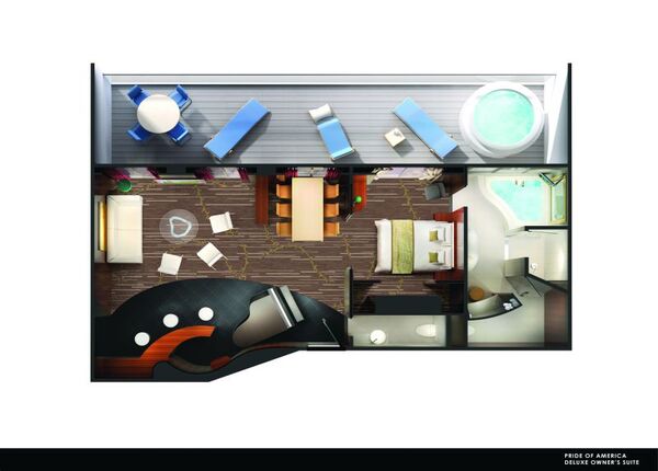 Deluxe Owner's Suite z balkonem