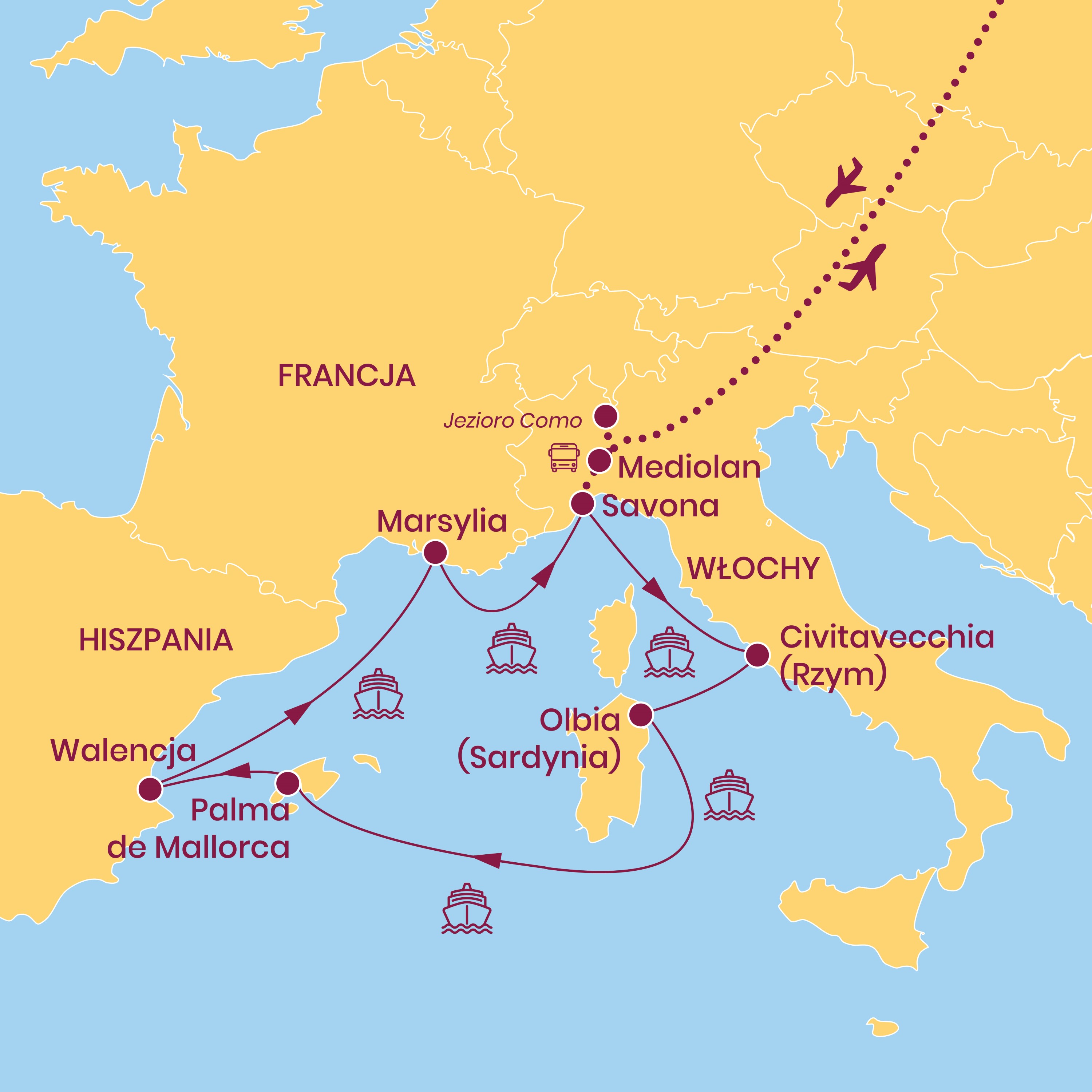 Szmaragdowe Wybrzeże i Słoneczne Baleary – Rejs po Morzu Śródziemnym