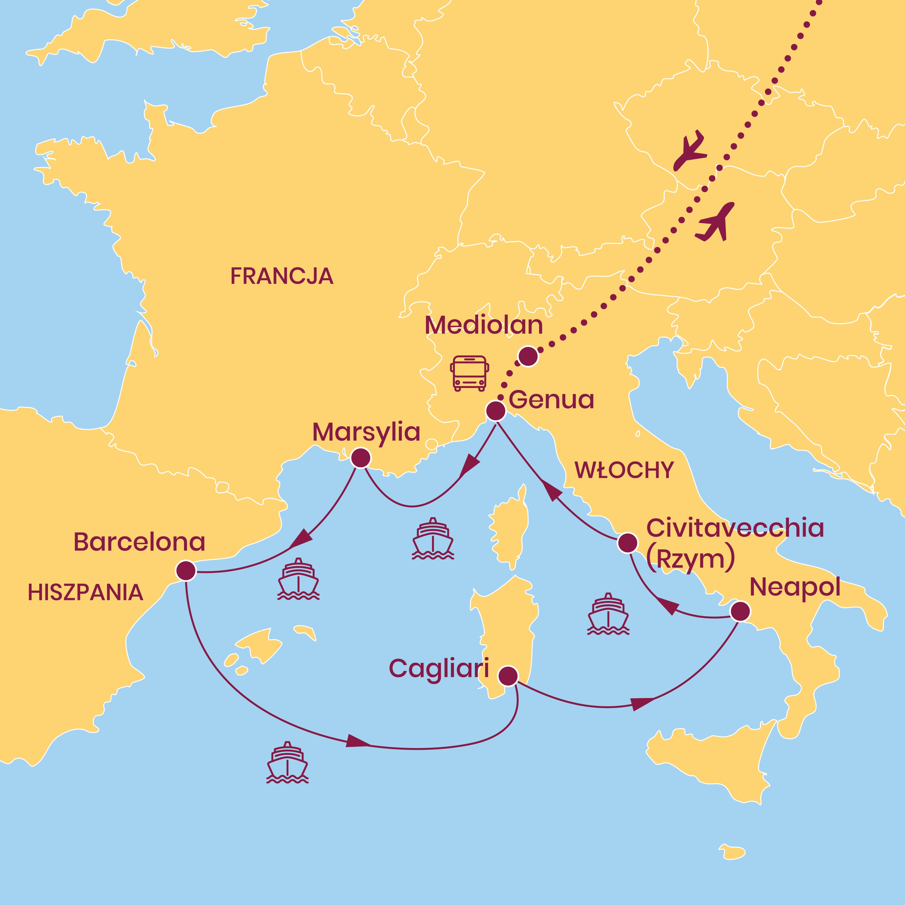 Śródziemnomorska przygoda z Sardynią – Długi weekend na statku
