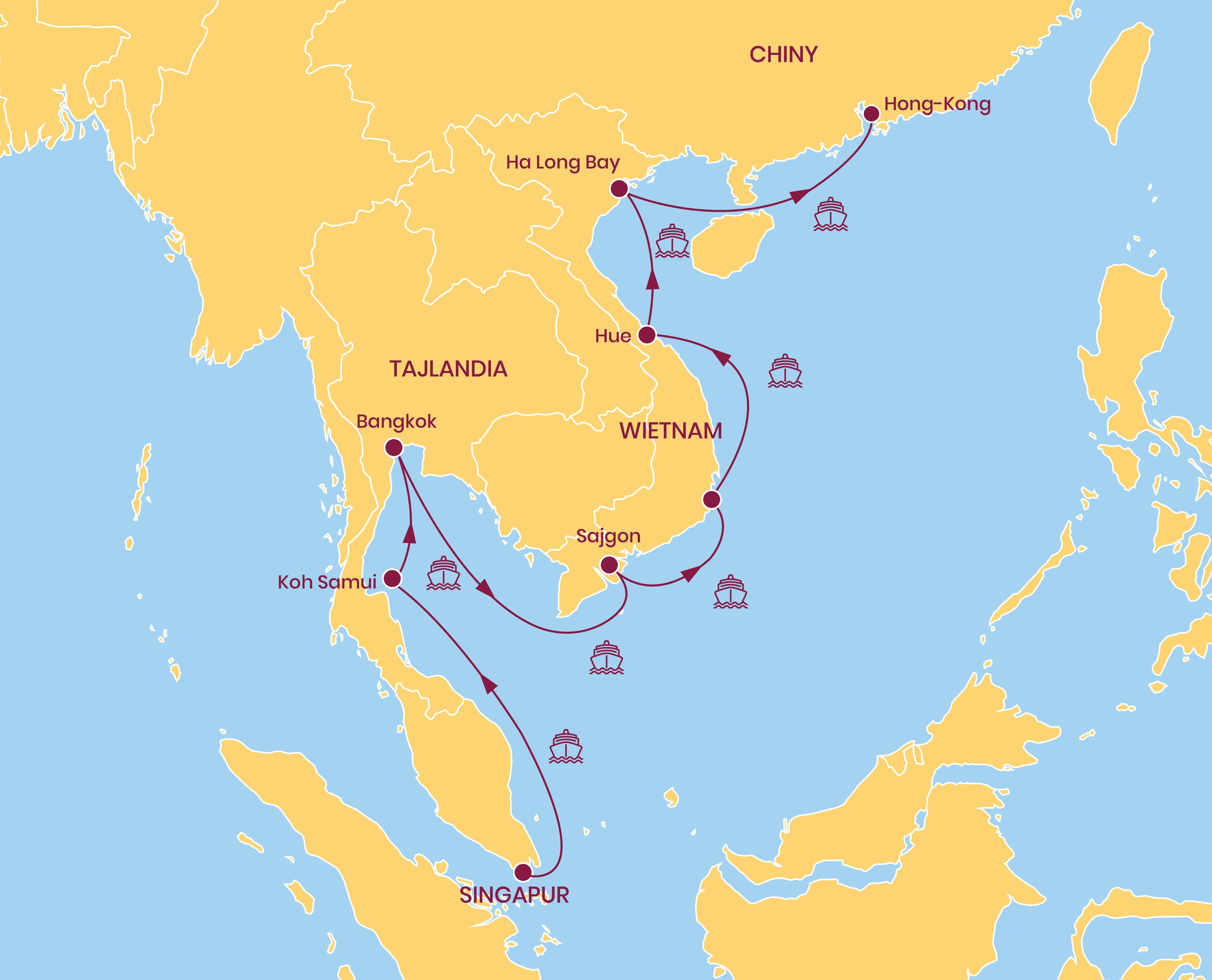 Wielki Rejs po Azji - Odkryj 4 azjatyckie kraje